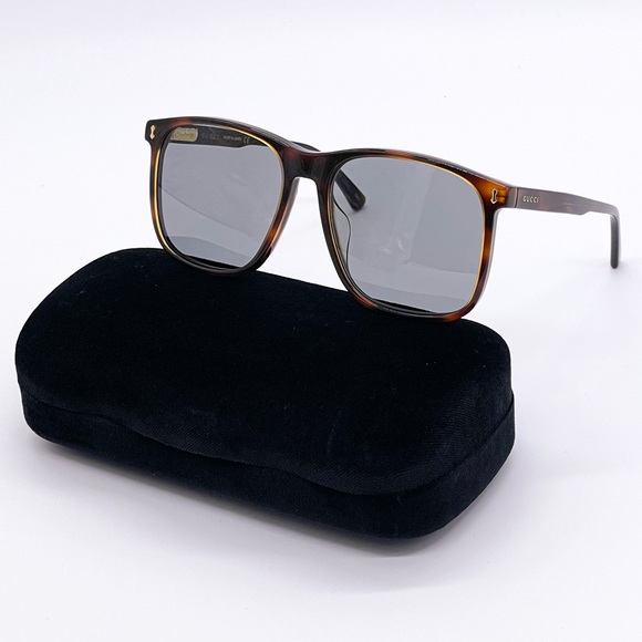 NEW GUCCI GG1041S 002 UNISEX OVERSIZED HAVANA GREY SUNGLASSES GUCCI - Picture 1 of 13
